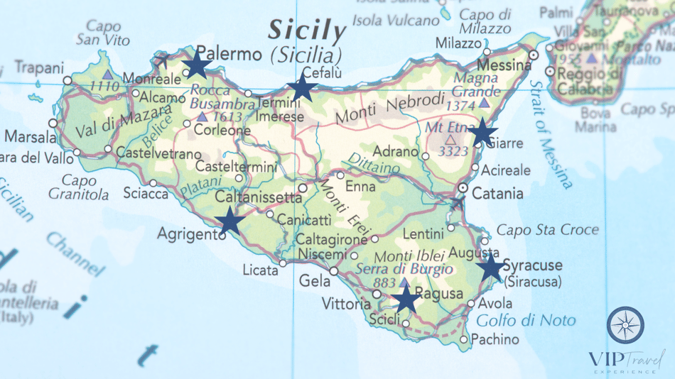 sicily map